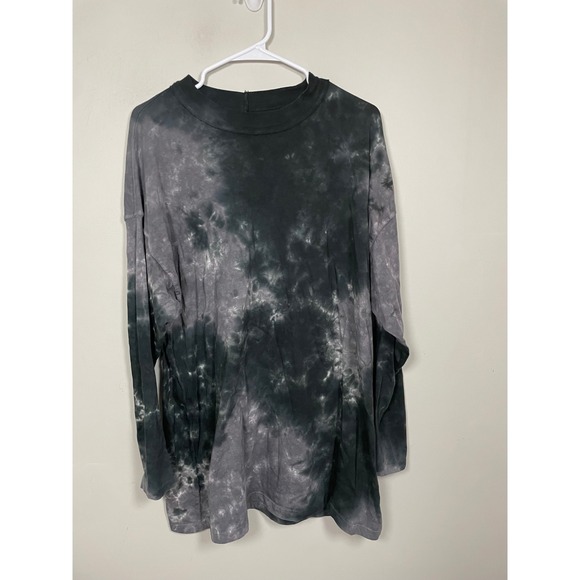 Free People Tops - Free People We The Free Be Free Tie Dye Tee in Gray Size Large Boho Casual